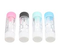 Gatuida 4pcs Hard Rgp Lens Storage Cases Plastic Contact Lens Holder Leakproof Protective Portable and Easy to Carry for Daily Use