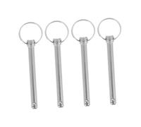 Gatuida 4pcs Heavy Duty Locking Pins with Ring Hitch Coupler Pins Hardware Accessories Wear-resistant Industrial and Automotive Use