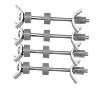 Gatuida 4Pcs Heavy-Duty Metal Kitchen Worktop Joint Connectors Countertop Joiner Fasteners for Stable Benchtop Assembly Easy Installation Smooth Surface Secure Clamp Design