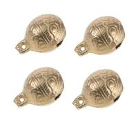 Gatuida 4pcs High Sensitivity Copper Fishing Bell for Sea Rods Loud Night Boat Bite Alert Quick Response Fishing Pole Alarm Easy Installation Optimized Bite Indicator