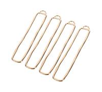 Gatuida 4pcs Hollow Pendant Frame Jewelry Charms Pendants Hollow Beaded Earring Charm Bases Gold Tone Bezels DIY Necklace Blanks Alloy Open Bezel Pendant Charm Blanks Zinc Alloy Golden