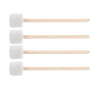 Gatuida 4pcs Instrument Mallet For Bass Drum - Wooden Handle Felt Drumsticks - 12.6 Inch Percussion Stick For School Band Performance And Orchestral Practice
