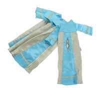 Gatuida 4pcs Islamic Doll Clothes Set for Dolls Sky Blue Arabic Thobe Robe with Modest Eid Outfit for Cultural Role Play and Independent Dress-up