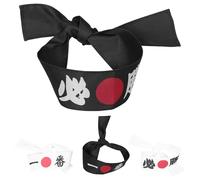 Gatuida 4pcs Japanese Headband - Sushi Chef Bandana Samurai Bandana Tie On Costume Headwear Hair Hoop For Karate - Japanese Costume