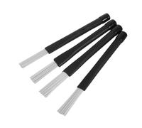 Gatuida 4pcs Jazz Drum Brushes with Handle Soft Nylon Percussion Accessories for Acoustic Music Practice Lightweight and Portable Adaptable for Various Drum Brands Sturdy and Reusable