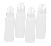 Gatuida 4pcs Livestock Feeding Bottles for Calves and Sheep Portable PE Milk Dispensers with Reusable Nursing Teats Lightweight and Easy to Clean Feeders for Small Piglets and Lambs Farm