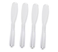 Gatuida 4pcs Makeup Spatulas Cosmetic Mask Mixing Spoons Thickened Plastic DIY Mask Tools for Facial Skincare Application and Sampling