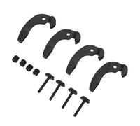 Gatuida 4pcs Metal Violin Fine Tuners with Black String Hook and Knob Dual String Clips for Precise and Stable Tuning Replacement Violin Tuning Peg Accessories