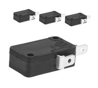 Gatuida 4pcs Microwave Oven Micro Switch Normally Open Replacement Appliance Switch with Lever for Precise Control Quick Response Contacts Microwave Part