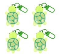 Gatuida 4pcs Mini Animals Keychain Sea Animal Keychain Decorations Cartoon Highstrength Acrylic Glow in The Dark Easy to Identify Backpack Decoration Stylish Turtle Pendant