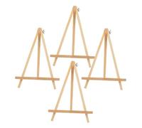 Gatuida 4pcs Mini Wooden Easels Foldable Tabletop Display Stands for Painting Art Canvas Holder Multipurpose Drawing Board Support