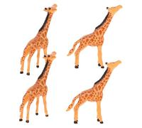 Gatuida 4pcs Miniature Giraffe Figurines for Micro Gardens Realistic Detailed Animal Ornaments for DIY Moss Landscape Photography Props and Home Decor Accessories