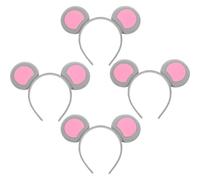 Gatuida 4pcs Mouse Ears Headbands Fabric Cosplay Headpiece Halloween Costume Accessories Attractive and Decorative Festival Party Hair Accessories