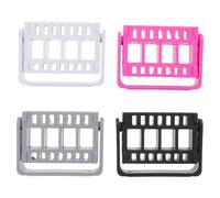 Gatuida 4pcs Nail Drill Bits Storage Organizer with 16 Holes - Nail Grinding Bit Holder Display Stand Holder Cases for Salon Home Manicure Accessories