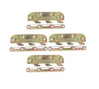 Gatuida 4pcs No Mortise Bed Frame Brackets Heavy Duty Bed Rail Connectors with Smooth Surface Silent Operation for Headboard and Footboard Wooden