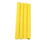 Gatuida 4pcs Non Slip Racing Relay Sticks with Sponge Cover Durable Stainless Steel Baton for Outdoor Fitness Relay Competitions Lightweight Safe for Adults Yellow
