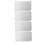 Gatuida 4pcs Pet Cooling Pad Aluminium Summer Ice Bed for Hamsters Rabbits Chinchillas Heat Dissipation for Summer Comfort and Relief