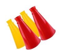 Gatuida 4pcs Plastic Cheer Megaphones Loudspeaker Noisemaker for Sports Events Party Props Use Megaphone Prop Amplifying Cheers at Outdoor Games and Cheerleading Activities