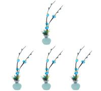 Gatuida 4pcs Plastic Sushi Plate Flower Decor, Reusable Cold Dish Ornament | No Maintenance Design, Lightweight 2.12 Oz Accent, Suitable for Chefs, Home Cooks, Buffet Displays and Dessert Plates