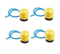 Gatuida 4pcs Portable Foot Pump Inflator for Inflatables Dual Function Air Pump for Yoga Balls Swimming Rings Flexible Tube Easy Storage Compact Design
