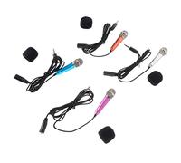 Gatuida 4Pcs Portable Mini for Home Karaoke and Recording, Handheld Metal Microphones with Aluminum Alloy Material, for Boys and Girls and Laptop Singing