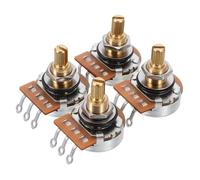 Gatuida 4pcs Potentiometer Knob Split Shaft Linear Taper Replacement for Electric Guitar Tone Control Volume Slider Potentiometer Parts