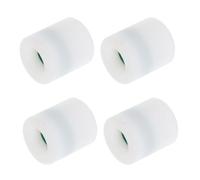 Gatuida 4pcs Ptfe Reusable Air Quality Sampling Stopper with White Cap, Gas Analysis Tube Stopper Designed for Air Sample Collection in Field Conditions, Avoiding Secondary Contamination