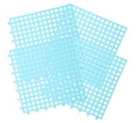 Gatuida 4Pcs Rabbit Cage Floor Mats with Hollow Design for Urine Drainage Cuttable Wear-resistant Bunny Foot Pads Suitable for Small Pets and Multi-use Flooring