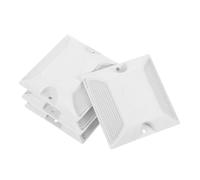 Gatuida 4pcs Reflective Road Stud Markers Driveway Pavement Delineators White Reflective Tape Emergency Visible Automotive Accessory