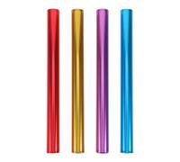 Gatuida 4pcs Relay Running Sticks - Aluminum Alloy Relay Running Sticks - Multi-Color Track Race Metal Rod For School Athletics Outdoor Sports Competition Supply