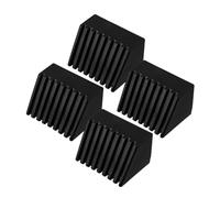 Gatuida 4pcs Replacement Caps for Gym Equipment Gym Equipment End Cap Black