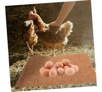 Gatuida 4pcs Reusable Coconut Fiber Chicken Nesting Box Cushions for Hen Egg Laying Stable Comfortable Bed Mats for Chicken Coops and Small Animals Easy Installation Durable Natural Fibre