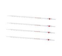 Gatuida 4pcs Ring Pipette Glass Straw for Measuring Dropper Squeeze Liquid in Experimental Settings