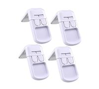 Gatuida 4pcs Safety First Childproof Locks for Fridges and Cabinets Easy Punch Installation Protect Your Little Ones