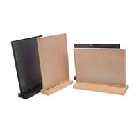 Gatuida 4pcs Shaped Menu Board Double Sided Plastic Sign Holders for Restaurant Cafe Bar Tea Display Organizer with Abs Baseboards