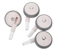 Gatuida 4pcs Silent Walker Wheel Replacement Swivel Caster Wheels for Pushchair Hand Truck Wheelchair Drive for Walker Stroller Front