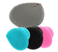 Gatuida 4Pcs Silicone Body Scrubber Exfoliating Brush Scalp Massaging Tool Soft and Gentle Shower Cleanser for Bathing Parents