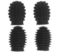 Gatuida 4Pcs Silicone Drumstick Practice Tips Cover Mute Drum Dampeners Noise-Cancelling Drumstick Guard Sleeves for Percussion Practice and Drum Replacement Accessories