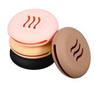 Gatuida 4pcs Silicone Makeup Sponge Holders in Pink Khaki Brown and Black Aesthetic Puff Organizer for Beauty Accessories Travel Essentials and Home Use