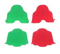 Gatuida 4pcs Silicone Oven Mitt: Christmas Silicone Heat Resistant Pinch Mitts For Baking - Anti-Scalding Finger Gloves For Air Fryer And Stove Cooking