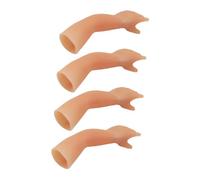 Gatuida 4Pcs Silicone Small Hand Trick Props for Halloween Party April Fools Day Pranks Realistic Finger Illusions for Festival Performance