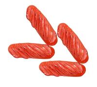 Gatuida 4pcs Simulated Hot Dog Artificial Sausage Model Realistic Food Display Prop for Photography Teaching and Restaurant Decoration Lightweight and for Versatile Use