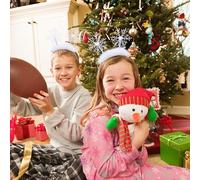 Gatuida 4pcs Snowflake Headbands Christmas Hair Bands Xmas Tree Hair Hoop Boppers for Women and Holiday Party Accessories