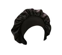 Gatuida 4pcs Solid Color Satin Sleeping Caps Elastic Night Bonnet for Women Hair Care Beauty Makeup Perm Hat Black Blue Pink