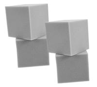 Gatuida 4pcs Soundproof Acoustic Corner Blocks Noise Cancelling Foam Panels for Studio Sound Insulation and Echo Reduction Fire Resistant Gray Cubes