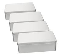 Gatuida 4pcs Square Iron Dice Box Dice Organizer Pad for Dices Storage Portable Home Container