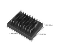 Gatuida 4pcs Stainless Steel Wire Bbq Brush Portable Grill Cleaning Tool with Replaceable Heads for Outdoor Barbecue Heat Resistant Lightweight and Precise Grease Removal Accessory