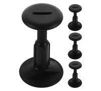 Gatuida 4pcs Surfboard Rope Plug: Surfboard Leash Plug Replacement Parts Surf Paddle Board Kayak Accessories Equipment Black