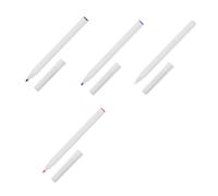 Gatuida 4pcs Tattoo Marking Pens Set, Positioning Markers for Eyebrow Cosmetic Use, Single Tip Tattoo Pens in White, Black, Purple, Red for Professional Beauty and Microblading
