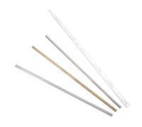 Gatuida 4pcs Thermal Conductivity Rods Set 20cm Aluminum Copper Iron Metal Rods 5mm Diameter Heat Transfer Demonstration Kit for Stem Physics Labs